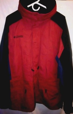 Columbia  Anchor Peak Jacket Men's Large Interchangeable Maroon Black Parka