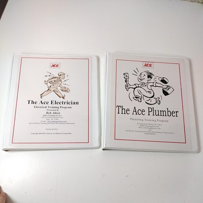 #ad Set of 2 Ace Hardware Training Manuals Ace Plumber Electrician 2010 Bob Aiken $79.99