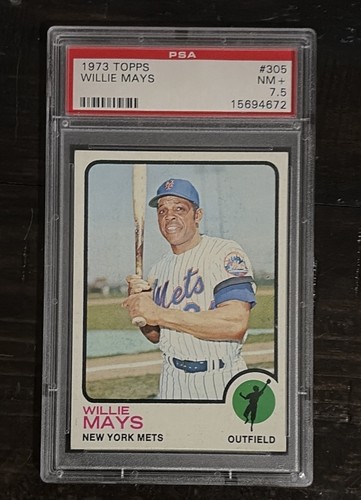 1973 Topps  Willie Mays PSA 7.5 NM+ Card #305  HOF