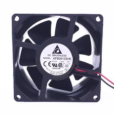 1PCS DELTA AFB0812SHE DC12V 1.0A 2-wire cooling fan 8038 8cm