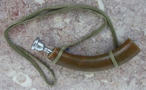 Vintage 10" Cow Horn & Vincent Bach #6 Trombone/Baritone/Euphonium Mouthpiece