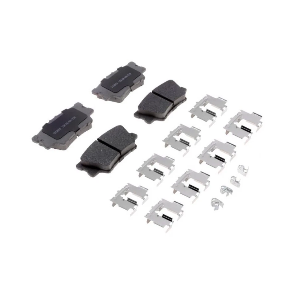 Pastillas de freno de disco traseras 4 ranuradas ACDelco originales para Toyota Prius V 2012-2017 Foto 3 de 4