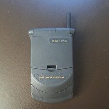 Motorola StarTAC Flip Phone Vintage Cellular w Battery no charger Untested AS IS