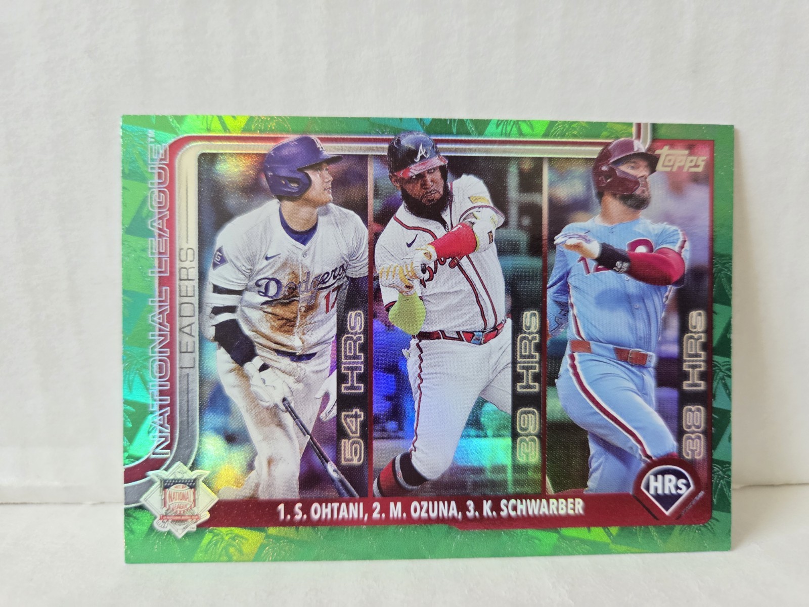 Shohei Ohtani 2025 Topps #1 Spring Training Green Foilboard /99 