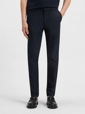  199 BOSS Genius Stretch Cotton Slim Dress Pants Trousers - Men's 36 - Dark Blue