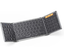ProtoArc Foldable Bluetooth Keyboard, XK01 Folding Wireless Portable Keyboard