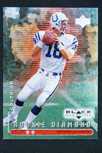 Peyton Manning [Double] #91 1998 Upper Deck Black Diamond Rookies card