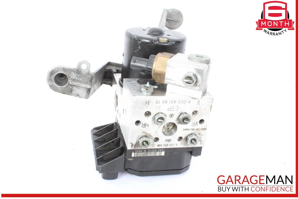 00-02 Mercedes W220 S500 CL500 ABS bomba de freno antibloqueo unidad módulo ESP fabricante de equipos originales Foto 3 de 4