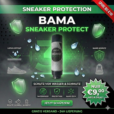 BAMA Sneaker Protect Spray | Schutz vor Schmutz+Wasser | Nur  9,00  