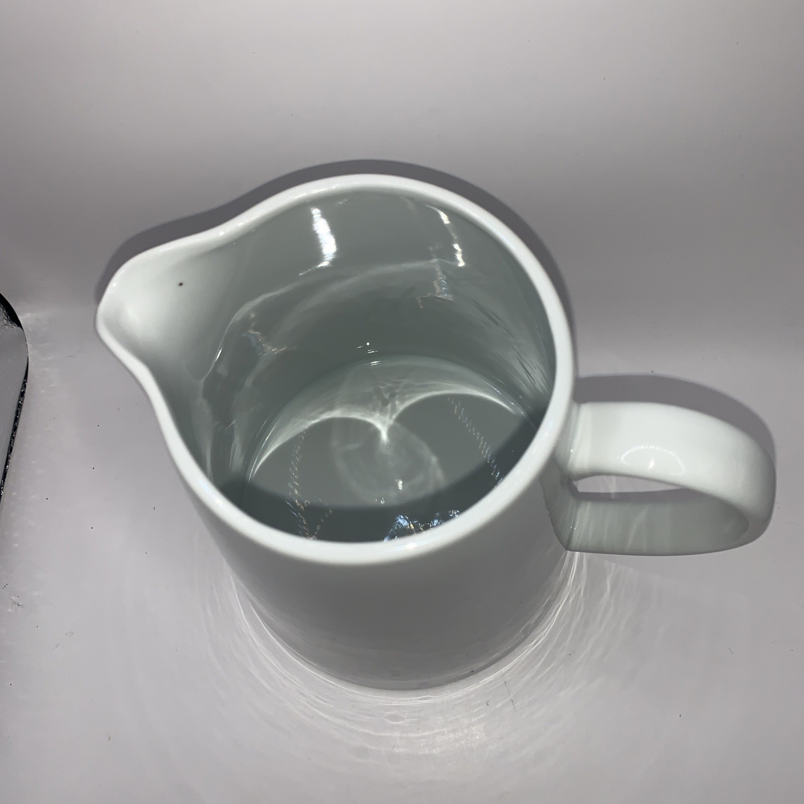 10 Strawberry Street White Ceramic Pitcher