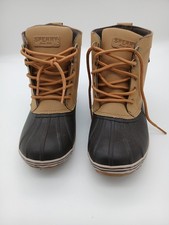 Sperry Bowline Boys Boots Size 3M Brown Duck Boots