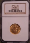 1897 $5 Liberty Head Gold Coin NGC MS61 – Rare Collectible