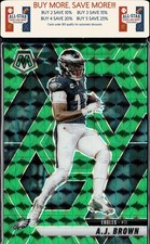 2025 Panini Mosaic #78 A.J. Brown Mosaic Green Philadelphia Eagles