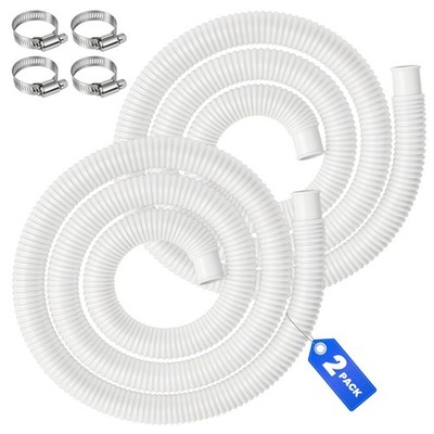 2 Pcs 1.25'' Pool Hose Replacement | 59'' Extended & Thickend Pool Pump Replacemen