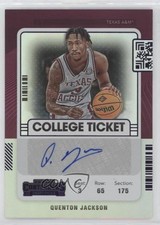 2022 Panini Chronicles Draft Picks Purple 39/49 Quenton Jackson #CT-QJA Auto j6a