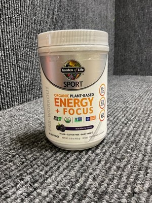 SPORT Organic Pre-Workout Energy plus Focus Blackberry 9/25/26