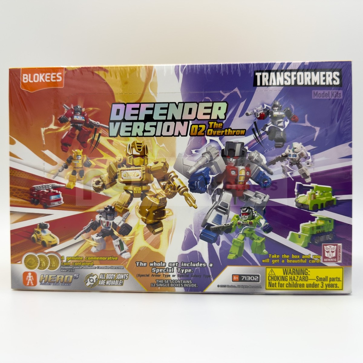 Blokees Transformers Defender Version 2 The Overthrow Sealed Case