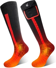 Heated Socks for Men Women,7.4V 2200Mah Electric Rechargeable Battery Warm Winte