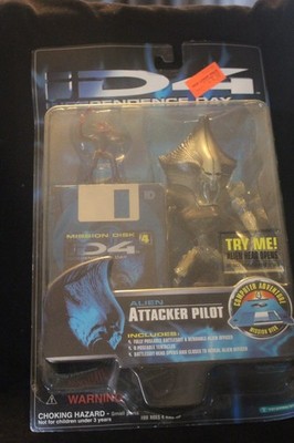 Independence Day ID4 Alien Attacker Pilot Action Figure New In Box