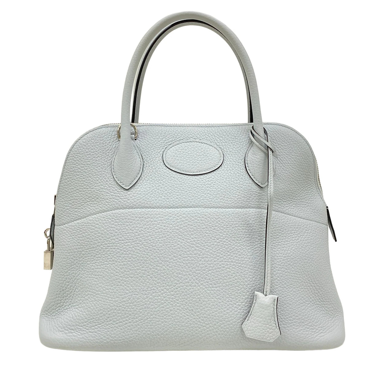 HERMES Bolide 31 Blue Pale Taurillon Clemence Y Handbag