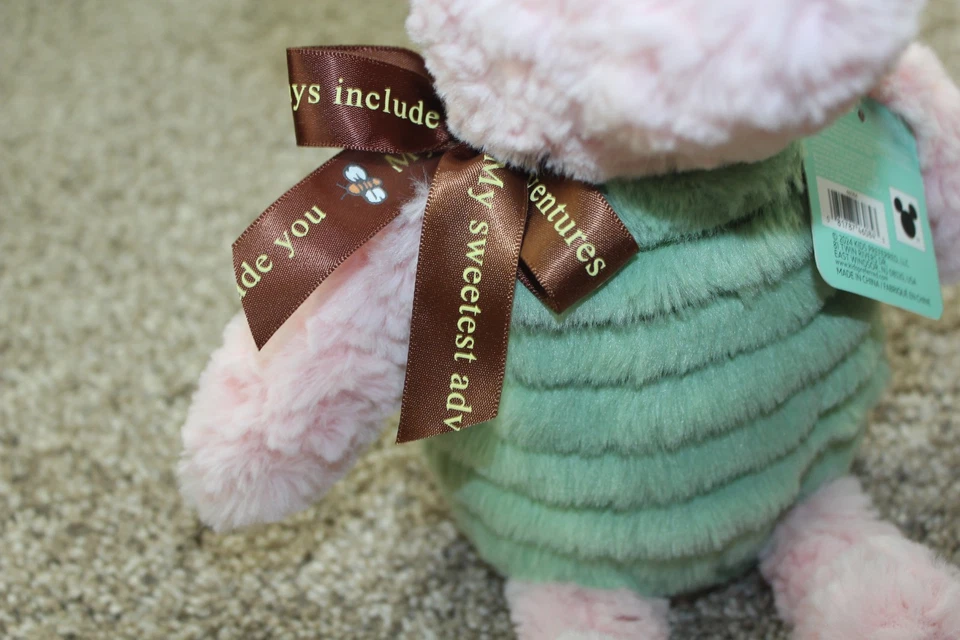 Juguete de peluche infantil Winnie the Pooh Disney Preferred Piglet verde 12" nuevo con etiquetas Foto 4 de 4