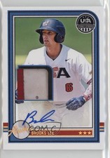 2025 Panini Stars and Stripes Batting Gloves 5/10 Brooks Lee #USA-BL Auto 9p5