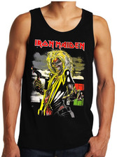 Camiseta sin mangas Iron Maiden Heavy Metal Band para hombre