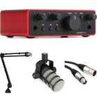 Focusrite Scarlett Solo 4th Gen USB Audio Interface and Rode PodMic Podcast