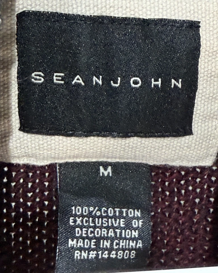 Sean John Kids Sweater Burgundy Size M - Image 4 of 4