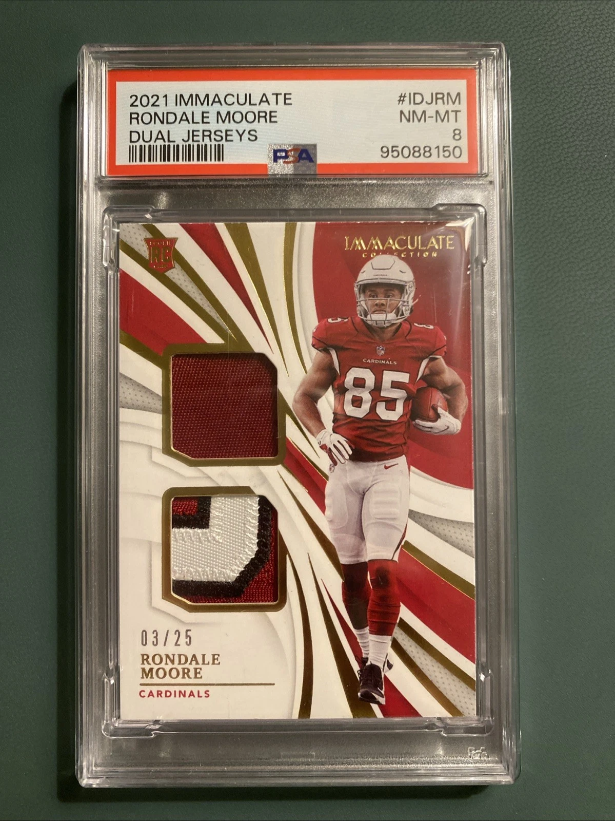 Rondale Moore Panini Immaculate Collection Dual Jerseys #IDJRM Base