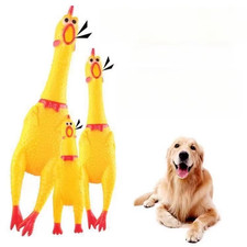 Tie Dye Squeaky Chicken Dog Toy Level 2 Durable Chew Interactive Pet Toy Fun Pla