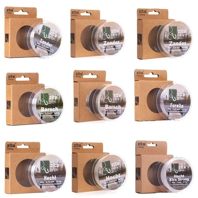 Fluorocarbon Vorfach Schnur Spinnfischen 30m Barsch Zander Hecht Zite Fishing
