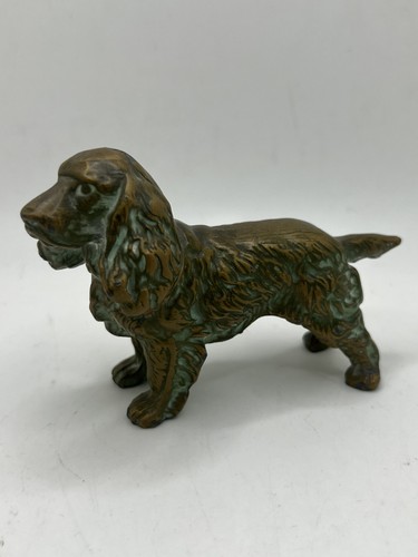 Brass Cocker Spaniel. 2.5” Tall And 4” Long Long - Picture 1 of 5