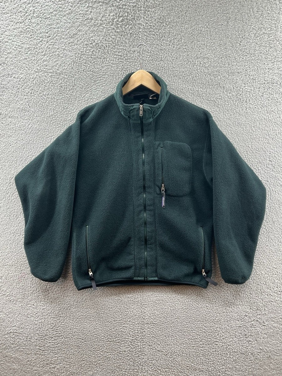 Vintage Patagonia 25410 Green Synchilla Fleece Jacket Men's Size
