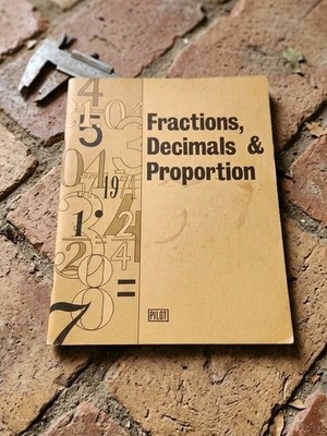 Vintage Fractions Decimals & Proportion Pilot Programmed Learning Math Book...