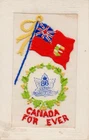 CANADIAN 86th OVERSEAS BATTALION: RARE WW1 EMBROIDERED MILITARY SILK POSTCARD