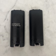 Lot Of 2 Energizer Battery Cover Doors For Nintendo Wii Wiimote Controller Black