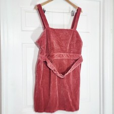 Forever 21 Orange Corduroy Denim Mini Dress 2X