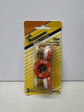 FUSES Type TL 20amp Time Delay Lot x3pcs Cooper Bussmann, new
