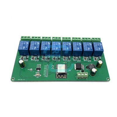 8 Channel ESP8266 WIFI Relay Module DC 5V/DC 7-28V ESP-12F Development Board Kit
