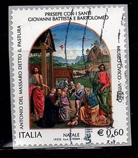 Francobollo Repubblica 2012 Natale - usato