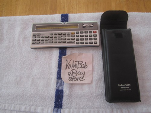 FOR PARTS Radio Shack TRS-80 Pocket Computer 26-3501 W/CASE - DEAD DOESNT PWR ON