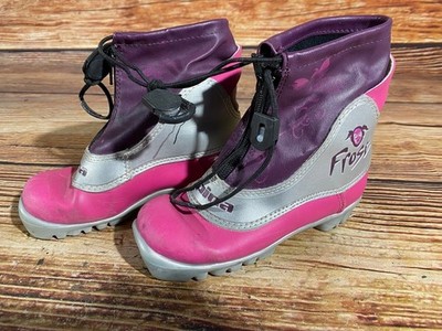 Alpina Frost Kids Nordic Cross Country Ski Boots Size EU29 US11 NNN A-693