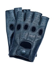 Riparo Fingerless Leather Gloves for Men - Driving, Motorcycle, Rid... Fast Ship