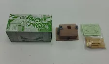 SANTA FE INCIENSO INCENSE BURNER LOG CABIN CLAY PINON INCENSE ORIGINAL BOX NEW