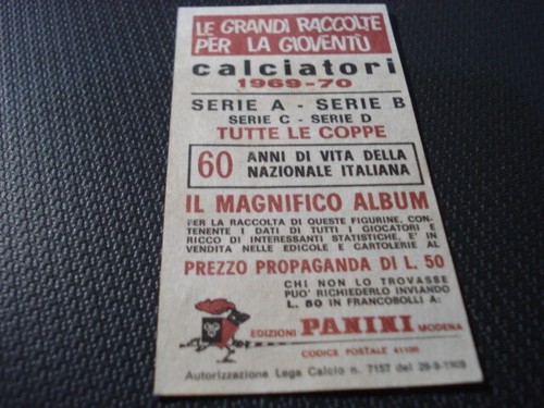 FACCHETTI INTER ITALIA A SCELTA PRODUZIONE DAL 1968 69 ALLA STAGIONE 1972 73 - Picture 91 of 194