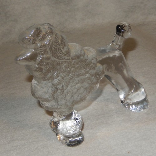 KOSTA BODA Sweden Glass POODLE Figure Dog Paperweight Kennel Hoglund Vallien - Picture 4 of 5