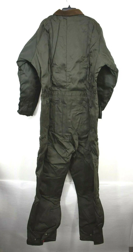Vintage NOS Key Imperial Mens Green Insulated Never Iron Winter Work Coveralls - Image 2 of 4