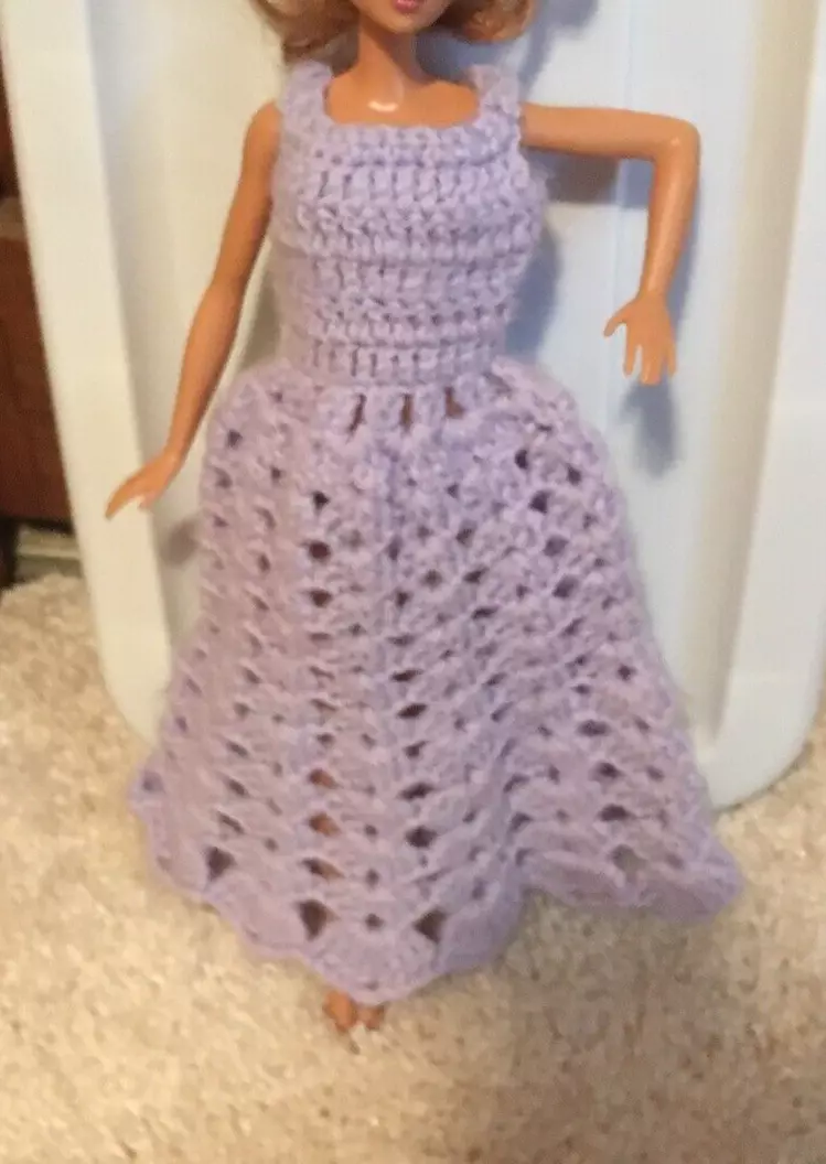 Conjunto short e Blusa para Barbie em crochê