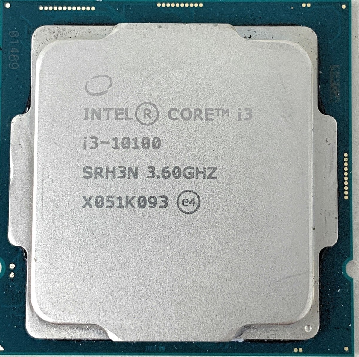 CPU corei3 10100 Intel Core i3-10100 3.6GHz Socket-1200 OEM Desktop CPU SRH3N